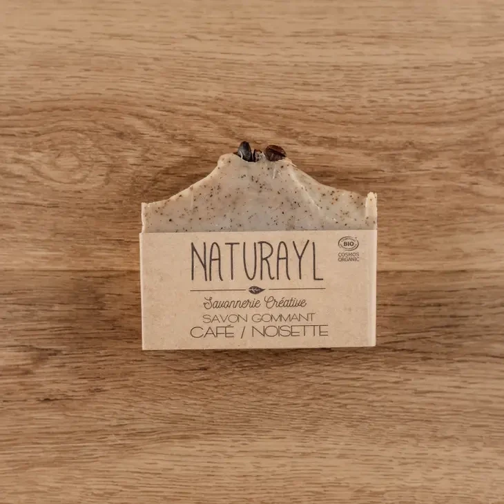 Coffee / Hazelnut Scrub Soap - skin care hygiene scrub