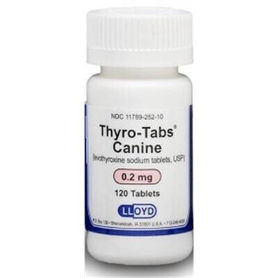 Thyro-tabs 120 Count Bottle