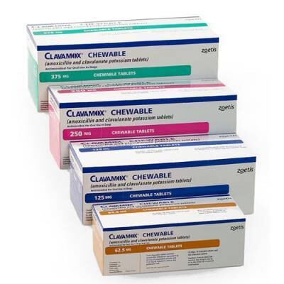 Clavamox Chewable Tablets for Cats and Dogs