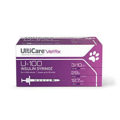 UltiCare Insulin Syringe with Needle: 0.3ml, U-100, 29g x 1/2