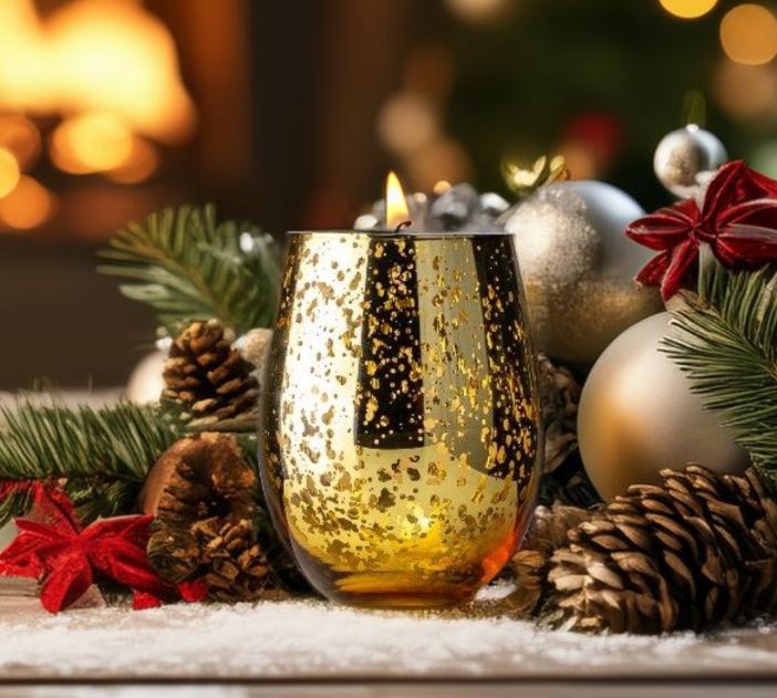 Gold Speckled Glass - 17 oz