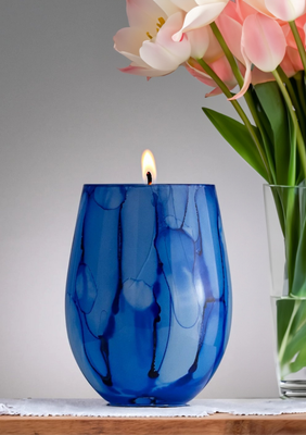Blue Marble Glass - 17 oz Blue Marble Glass - 17 oz