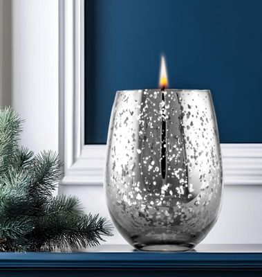 Silver Speckled Glass - 17 oz