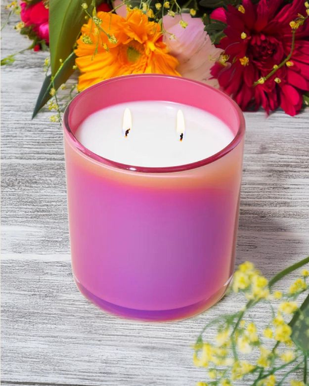 Iridescent Flamingo Glass - 15 oz