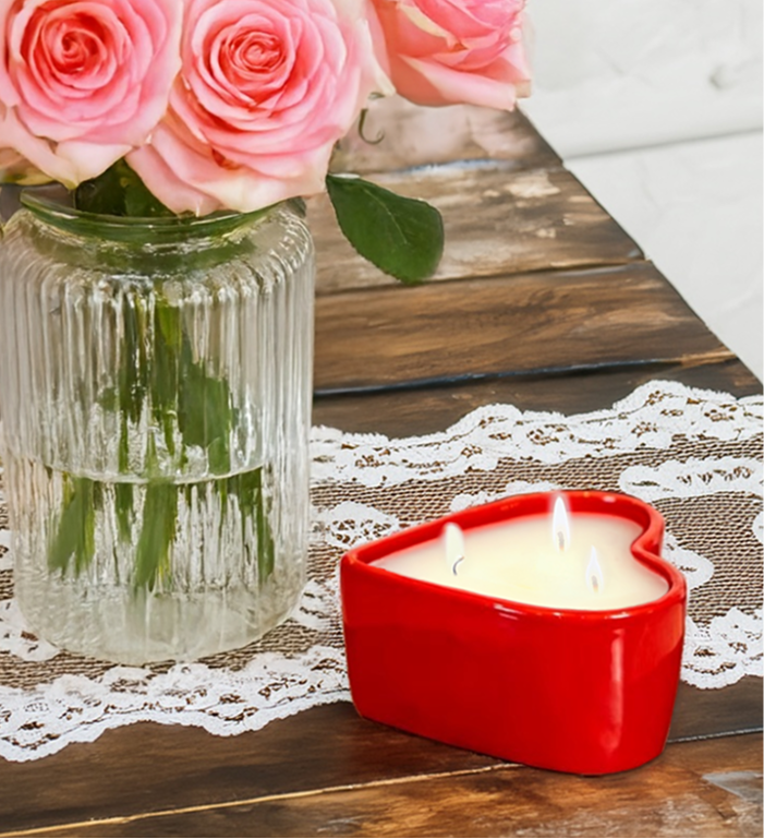 Crimson Red Heart Shaped - 10 oz Crimson Red Heart Shaped - 10 oz