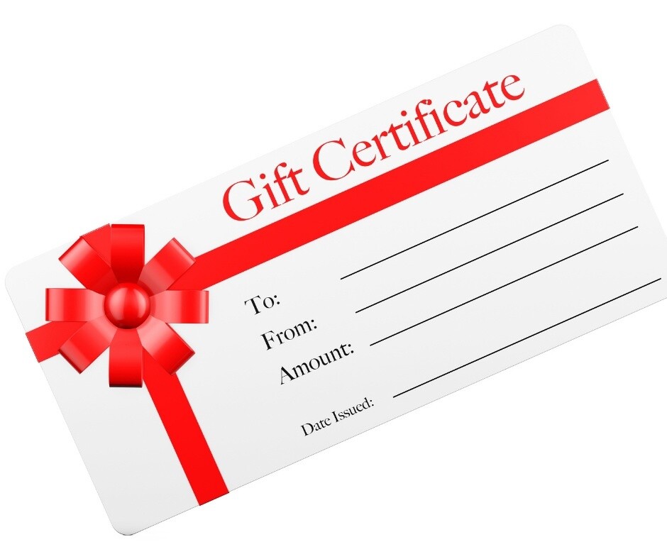 Gift Certificate, Amount: $10