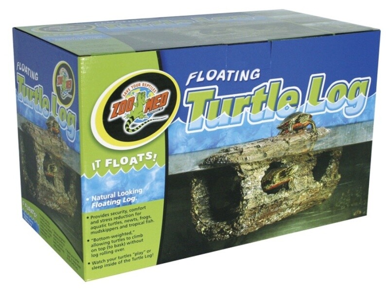 floating turtle log