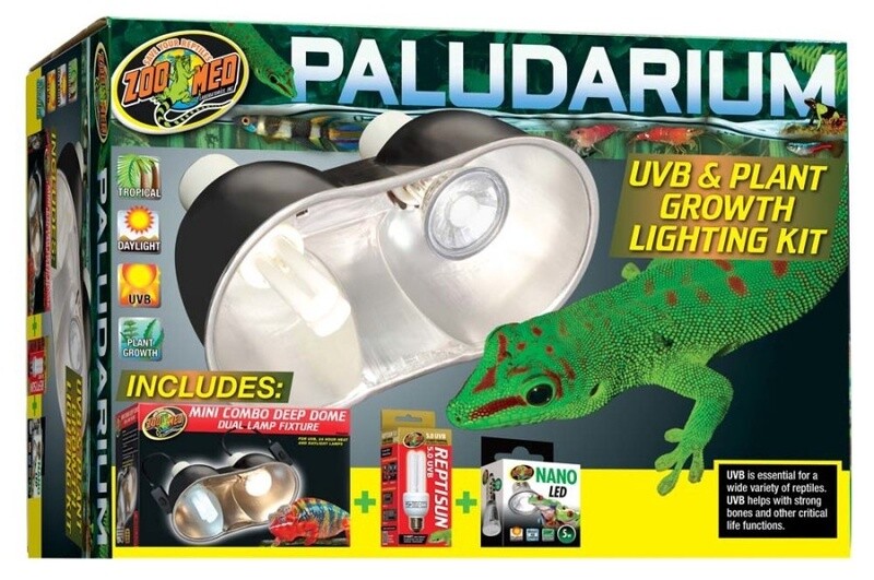 Paludarium UVB &amp; plant growth lighting kit.