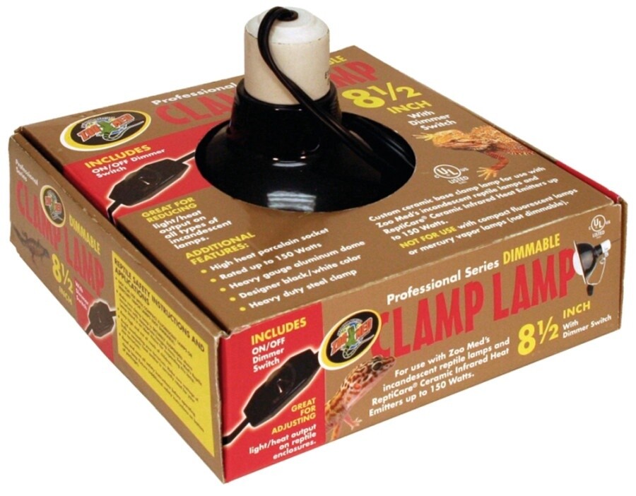 Professional Series Dimmable Clamp Lamp. 8.5&quot;