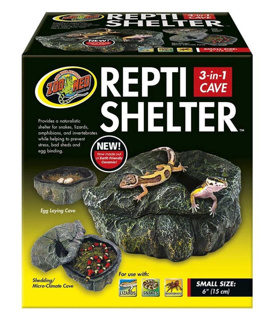 Repti Shelter 3 - in - 1 cave, Size: Small