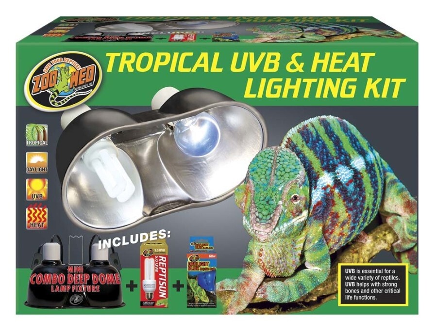 Tropical Heat &amp; UVB Lighting Lit