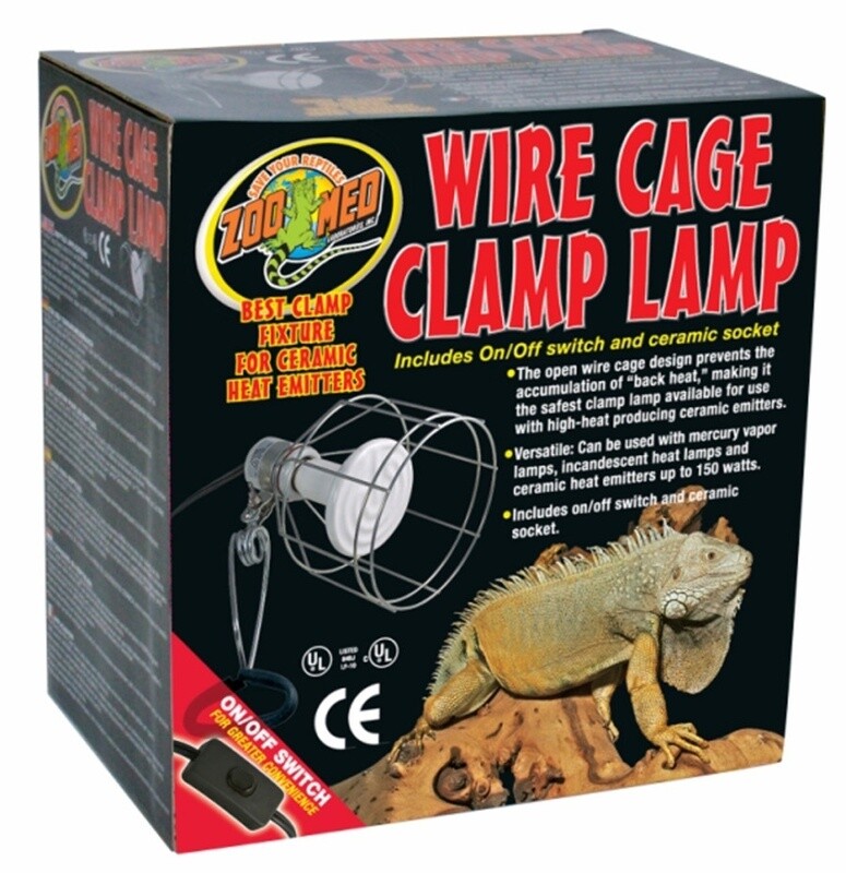 Wired Cage Clamp Lamp