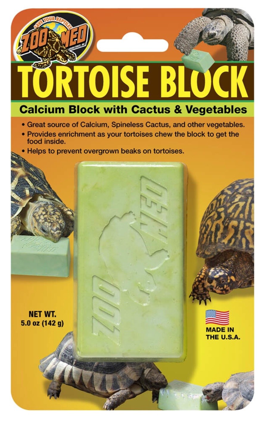 tortoise block with cactus and vegetable