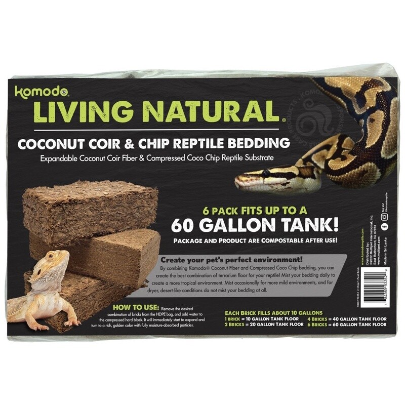 Coconut Chip &amp; Chip Reptile Bedding 6 pack