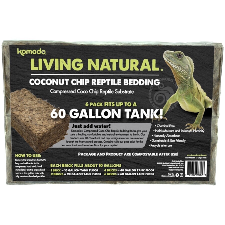 Coconut Chip Reptile Bedding 6 pack