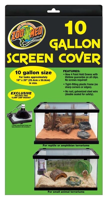 Zoo Med Screen Cover for 10 Gallons Aquarium Tanks