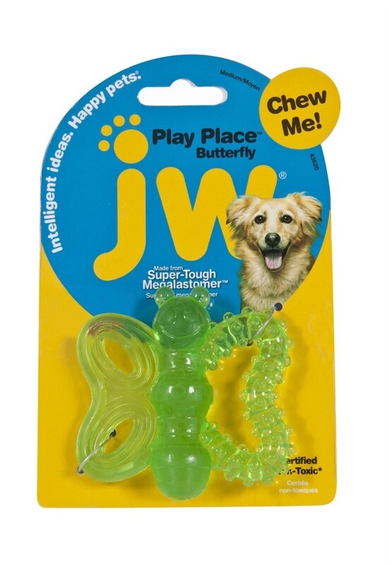 JW Pet PlayPlace Butterfly Teether Dog Toy