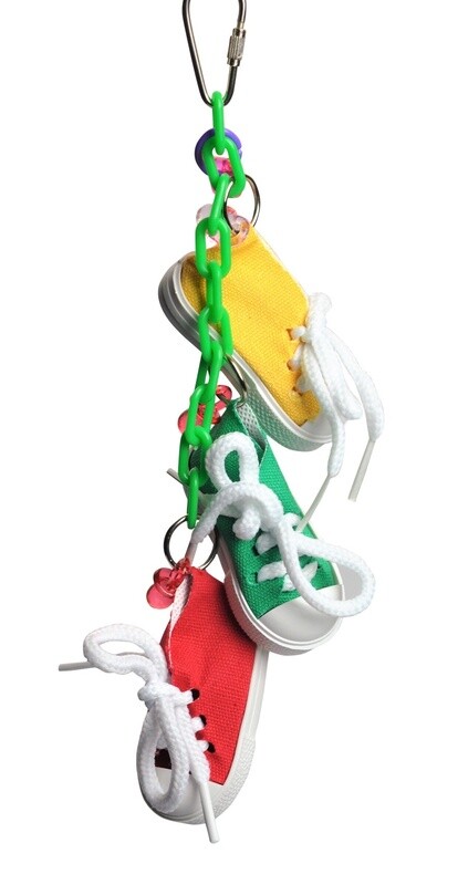 A &amp; E Cages Made in America Sneakers on a Line Bird Toy