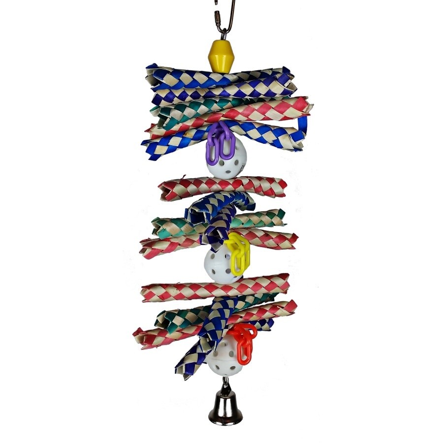 A &amp; E Cages Happy Beaks Finger Stack Bird Toy