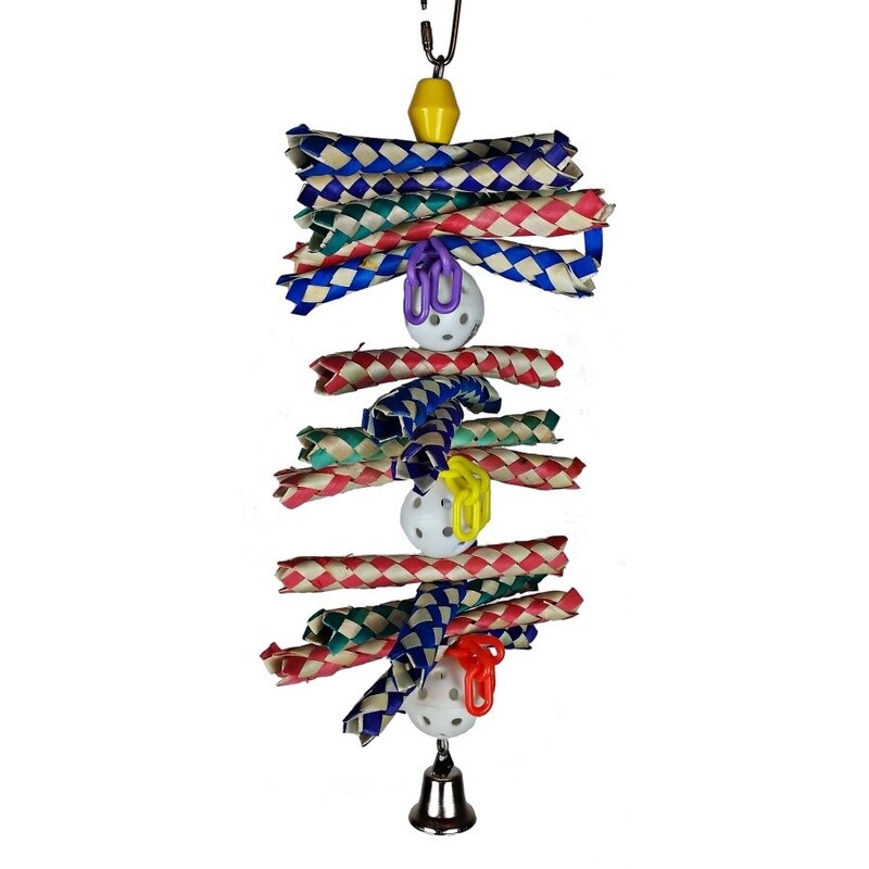A &amp; E Cages Happy Beaks Finger Stack Bird Toy