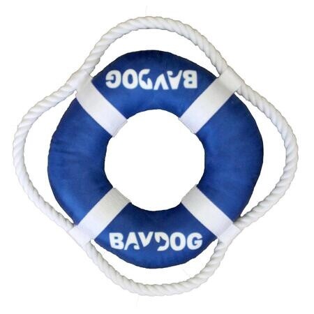 Bay Dog Fetch Ring.  Dog Toy.  Blue