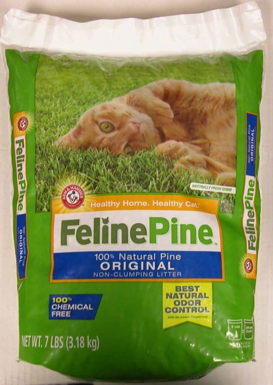 Feline Pine Original Non-Clumping Cat Litter, Size: 7 lbs
