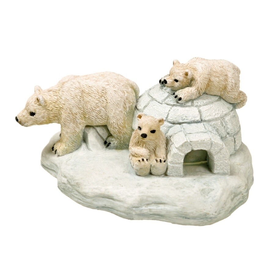 Blue Ribbon Pet Products Exotic Environments Polar Bear Island Aquarium Statue