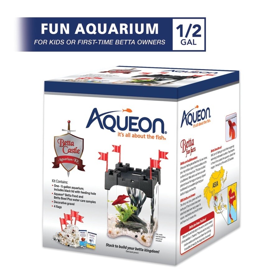 Aqueon Betta Castle Kits 1ea/.5 gal