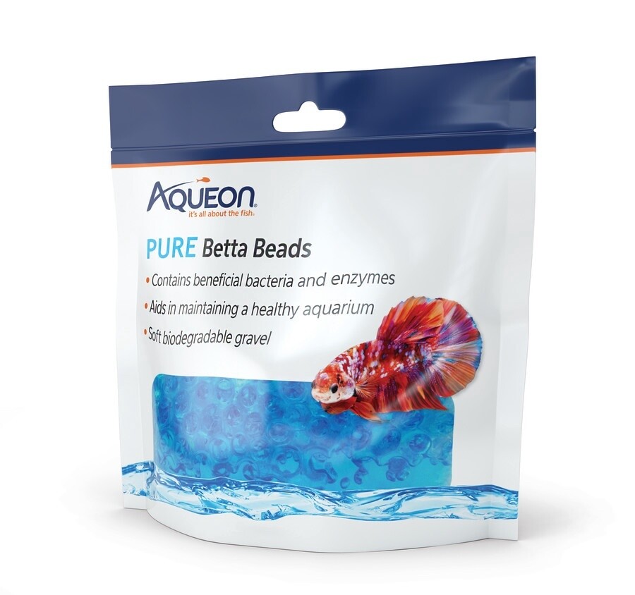 Aqueon Betta Beads Blue, 1ea/One Pouch