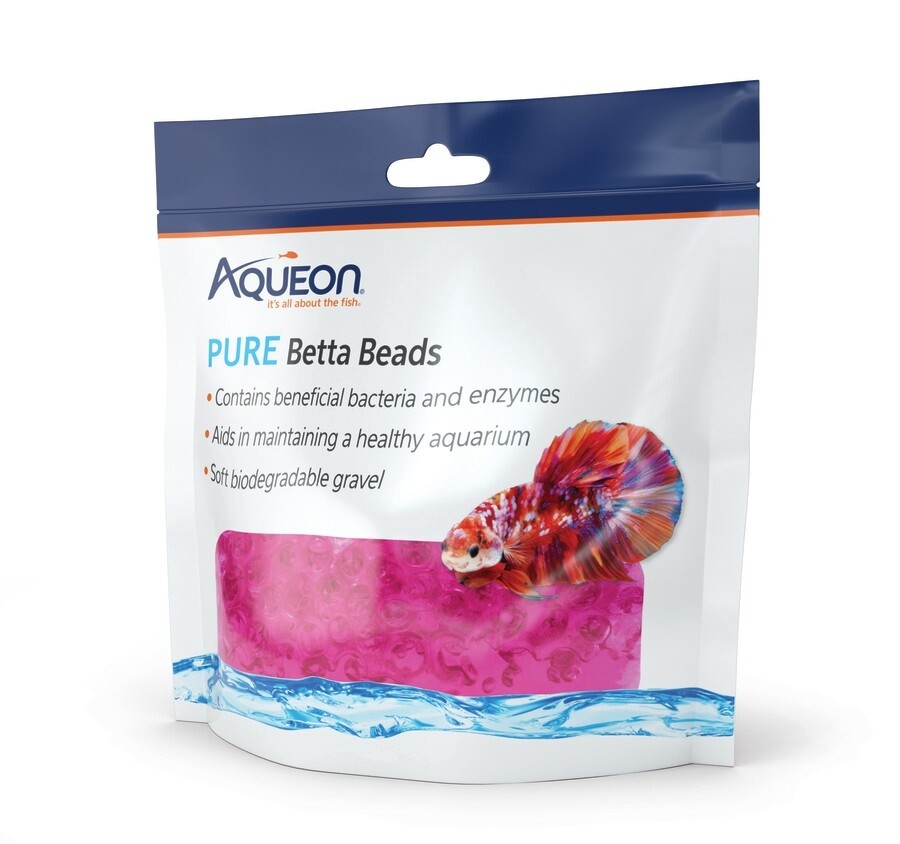 Aqueon Betta Beads Pink,, 1ea/One Pouch