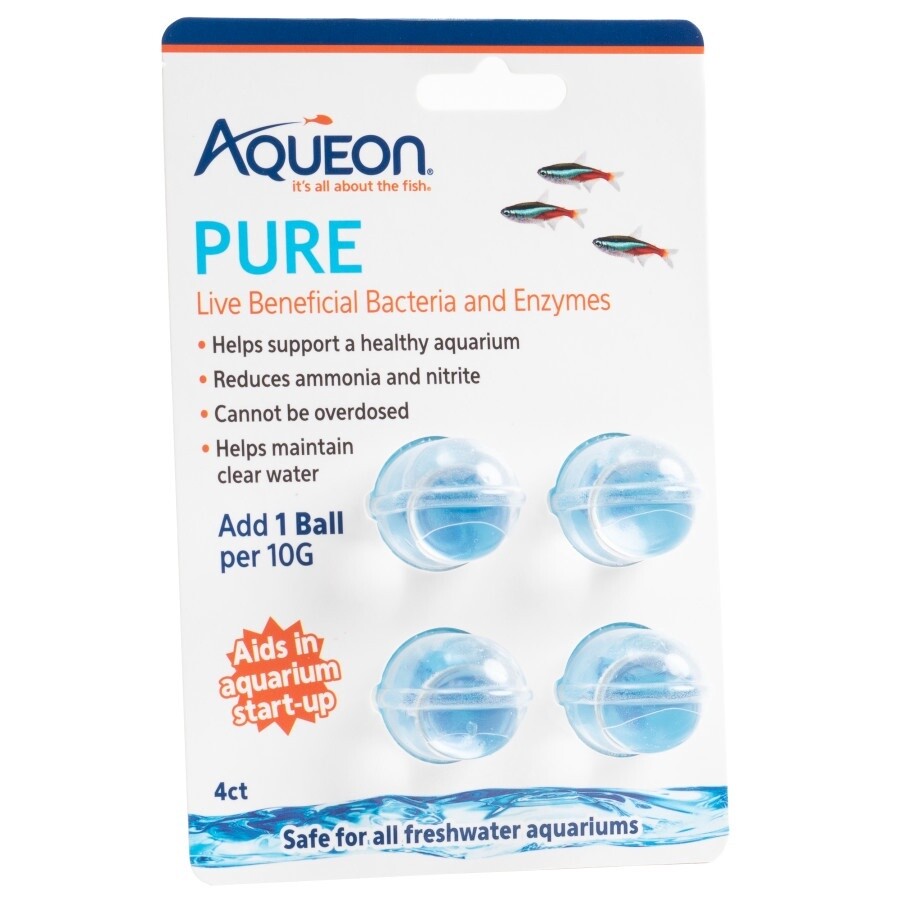 Aqueon PURE Live Beneficial Bacteria 4 Pack,, 6ea/10 gal