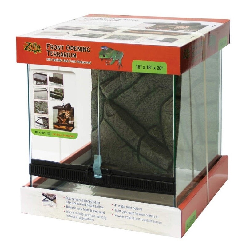 Zilla Front Opening Terrariums 1ea/18 X 18 X 20 in