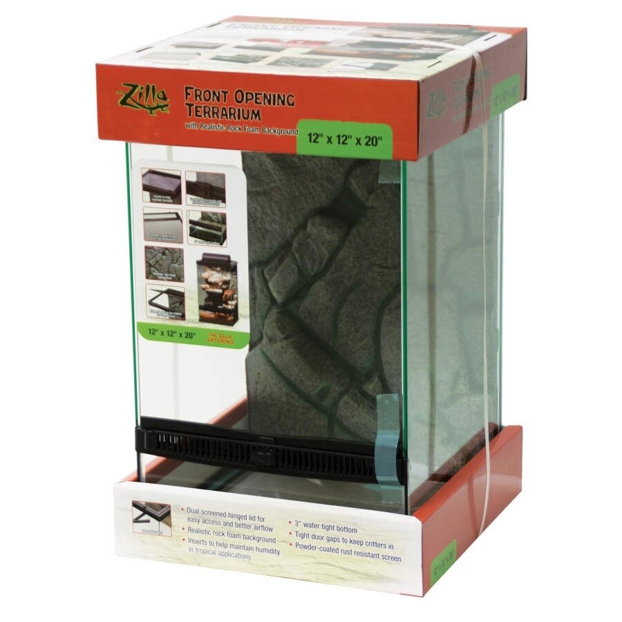 Zilla Front Opening Terrariums 1ea/12 X 12 X 20 in