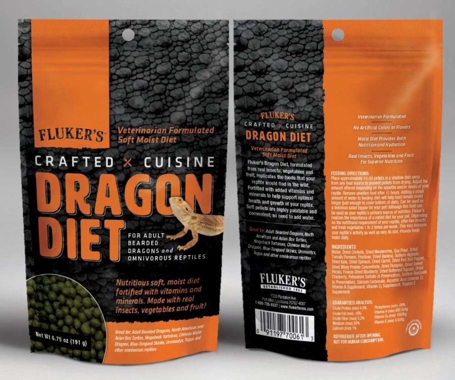 Fluker&#39;s Crafted Cuisine Adult Bearded Dragon Diet Dry Food 1ea/6.75 oz