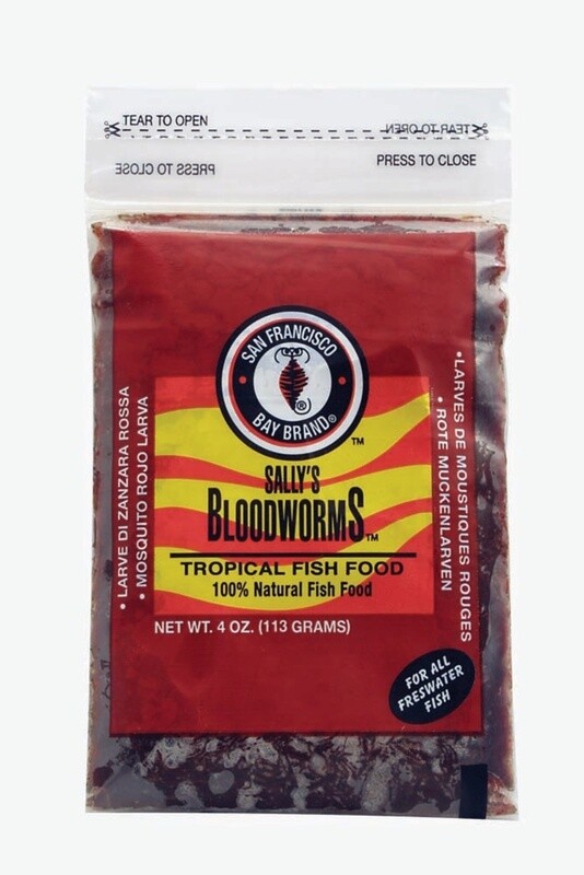 San Francisco Bay Brand Bloodworms Frozen Fish Food 1ea/4 oz