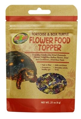 Zoo Med Tortoise &amp; Box Turtle Flower Food Topper 1ea/0.21 oz