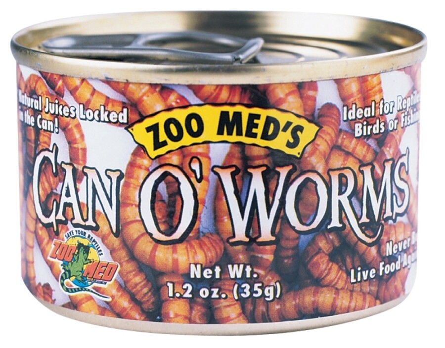 Zoo Med Can O&#39; Worms Reptile Wet Food 1ea/1.2 oz