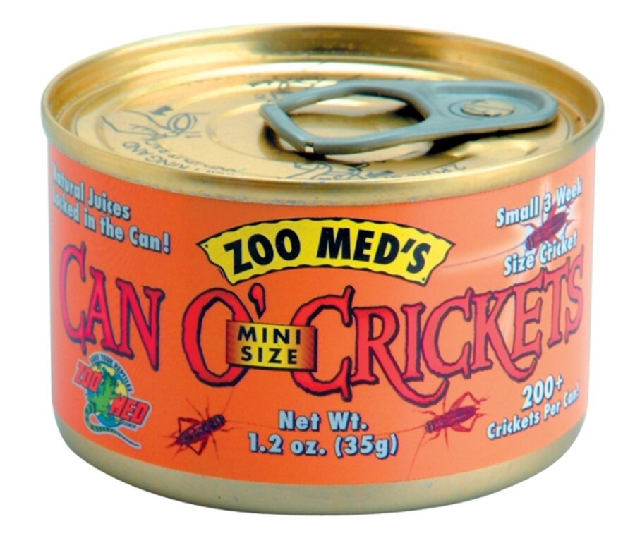 Zoo Med Can O&#39; Mini Crickets Reptile Wet Food 1ea/1.2 oz