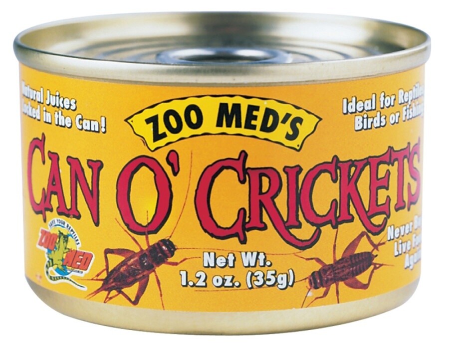 Zoo Med Can O&#39; Adult Crickets Reptile Wet Food 1ea/1.2 oz3