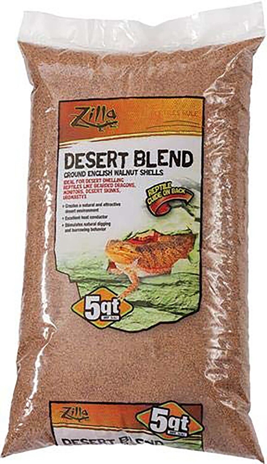 Zilla Desert Blend Ground English Walnut Shells Substrate