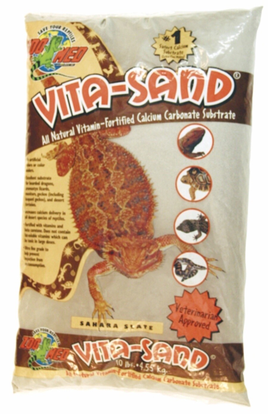 Zoo Med Vita-Sand Substrate Sahara Slate, 3ea/10 lb