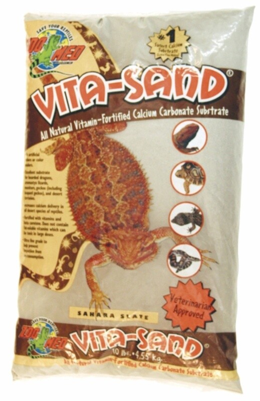 Zoo Med Vita-Sand Substrate Sahara Slate, 3ea/10 lb