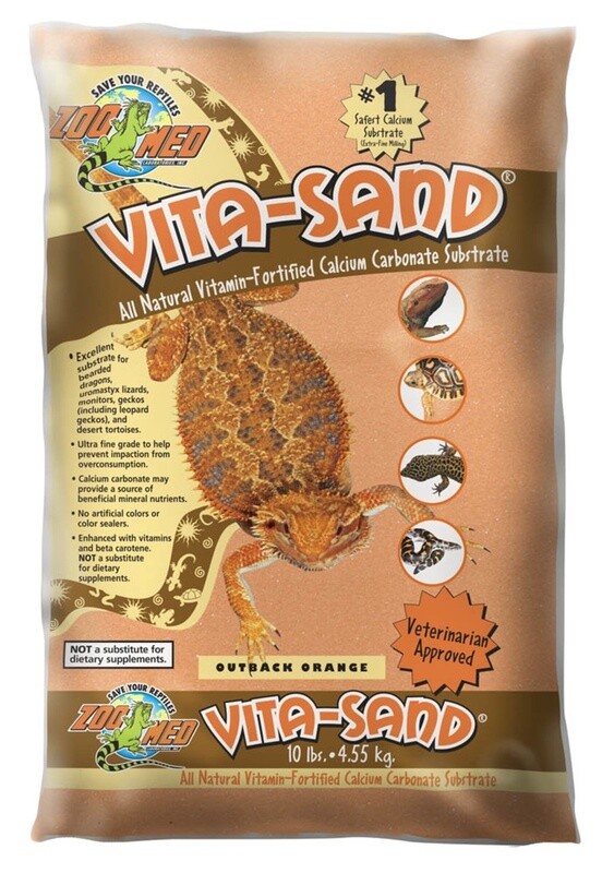 Zoo Med Vita-Sand Substrate Outback Orange, 3ea/10 lb