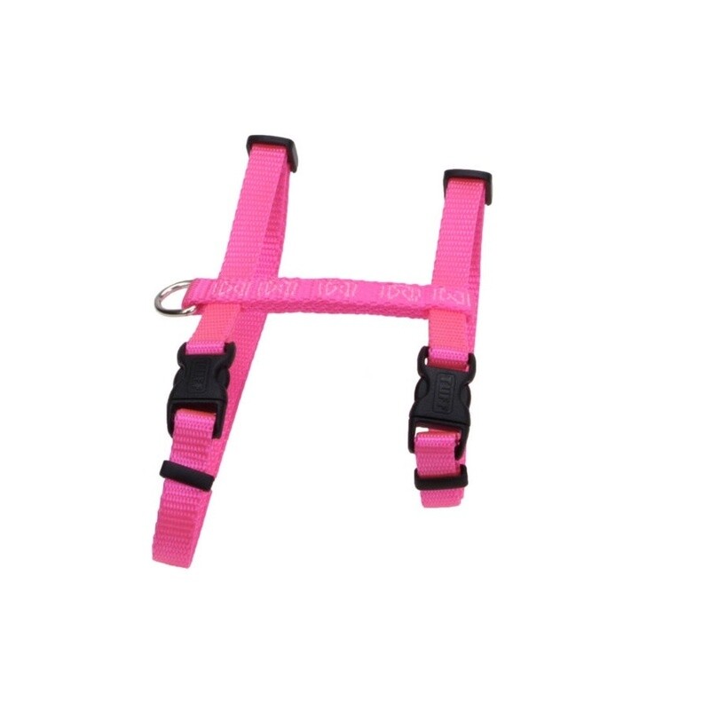 Coastal Figure H Adjustable Nylon Cat Harness Neon Pink, 1ea/3/8 In X 10-18 in