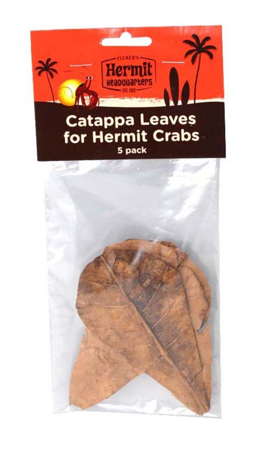Fluker&#39;s Hermit Crab Catappa Leaves Brown, 1ea/5 pk
