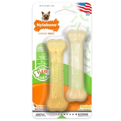 Chew Bone Dog Toy Chicken Flavor