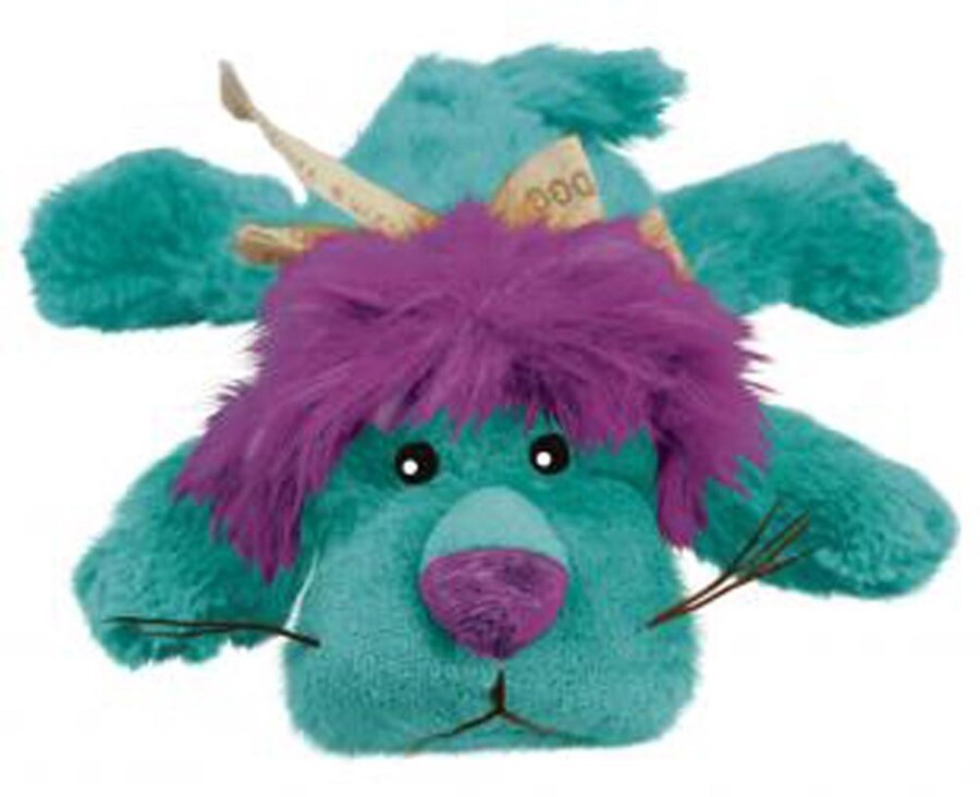 KONG Cozie King Lion Plush Dog Toy Blue, 1ea/MD