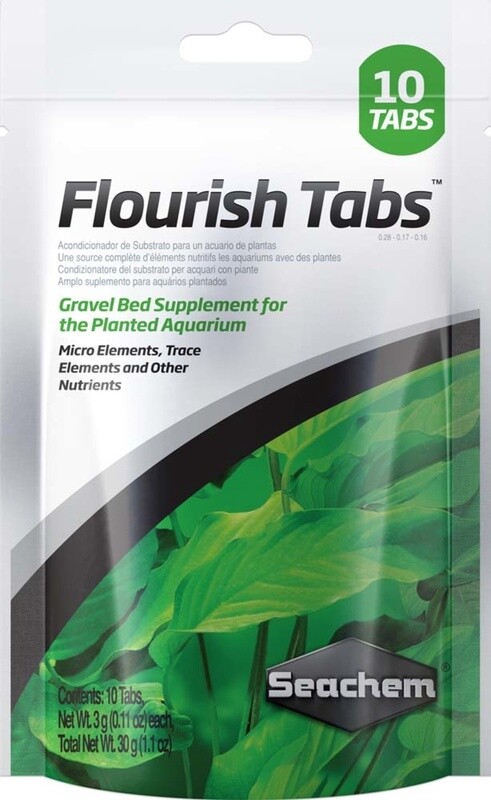 Seachem Laboratories Flourish Tabs Plant Supplement 1ea/1.1 oz, 10 ct,