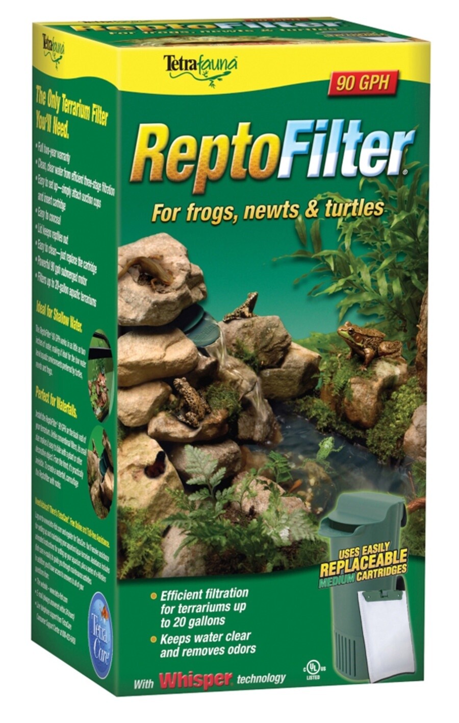 TetraFauna ReptoFilter for Frogs, Newts &amp; Turtles