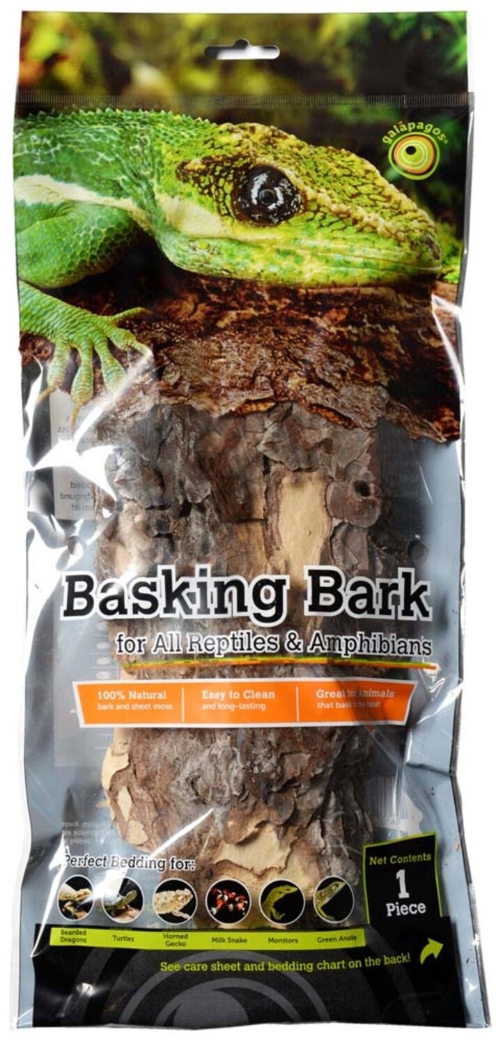Galapagos Natural Basking Bark Green, Brown, 1ea/12 In - 15 in